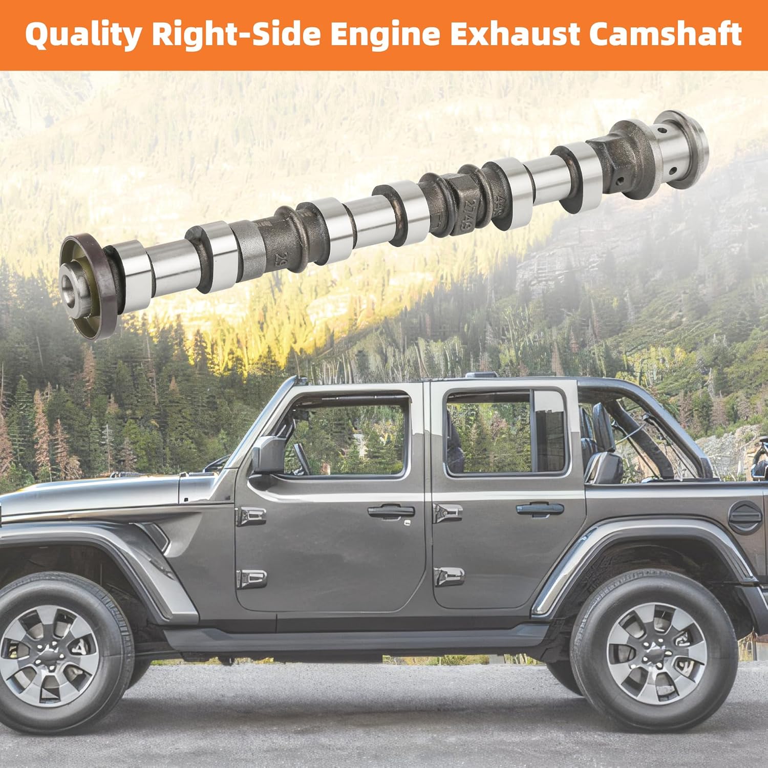 5184380AG Right Side Intake Camshaft for Jeep Dodge Chrysler Ram 3.6L V6 Models, Replace 5184380AD 5184380AE 5184380AF 05184380AH (Replace 5184380AG)