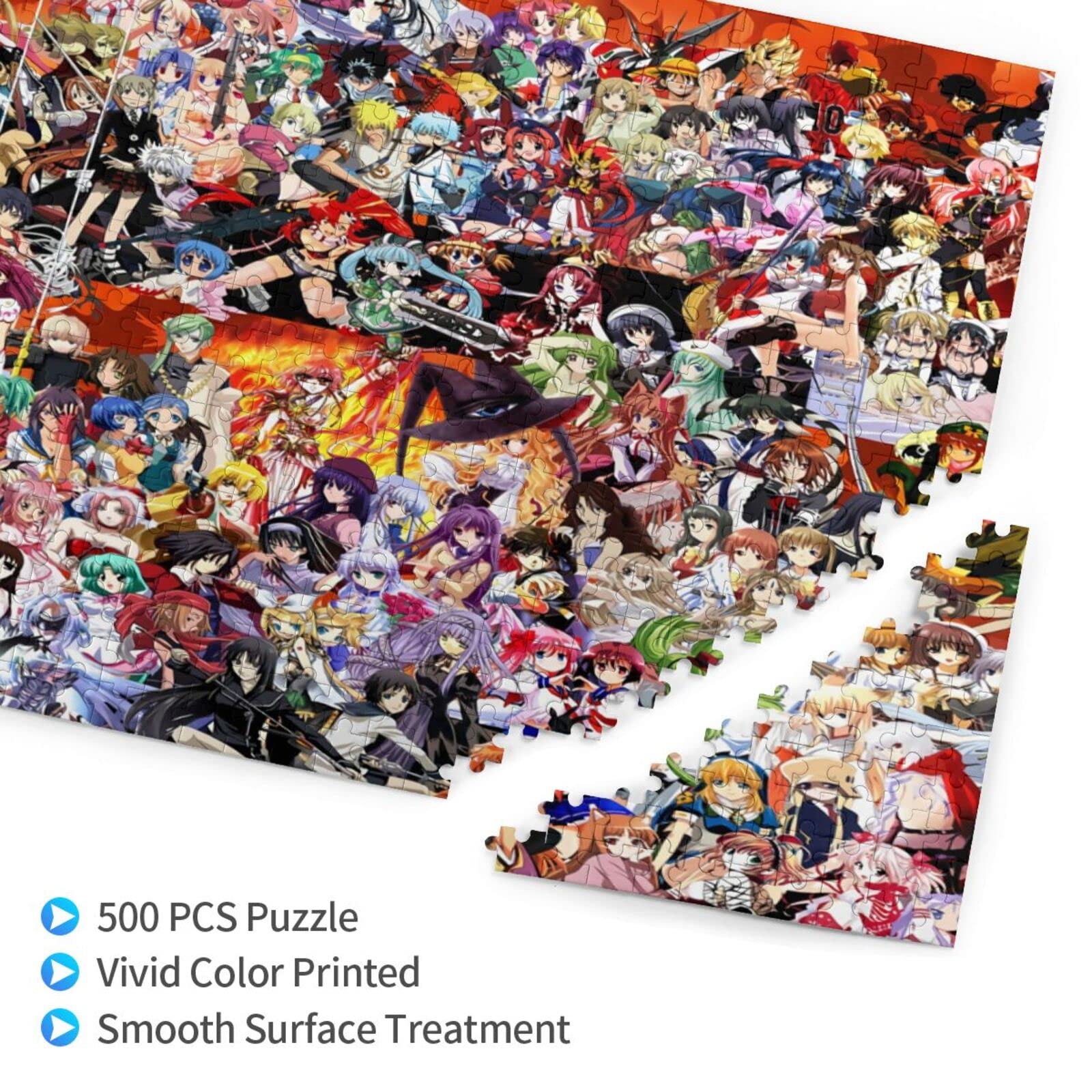 Amazon.co.jp: アニメジグソーパズル 500ピース 大人向け 木製 難易度