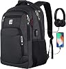 marcello Laptop Backpack with USB Charging&Headphone Port,Anti-Theft Business Backpack with Padded Shoulder Strap, Computer Rucksack for SchoolWorkTravel