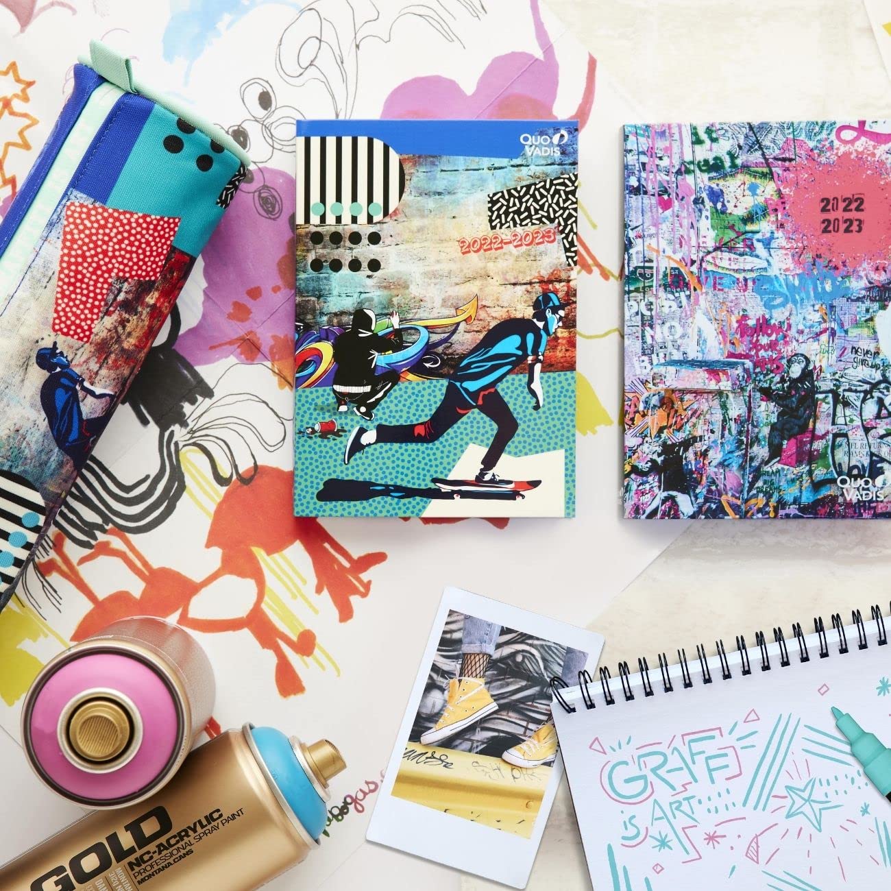 EUROTEXTAGENDA ML Catalina Estrada - Rose - 12x17 Cm - Journalier - 12 Mois De Août à Juillet - Quo Vadis Pas Cher | Bureau Vallée