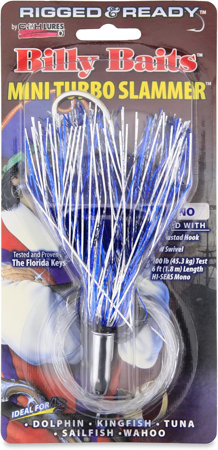 Billy Baits - Mini Turbo Slammer Lure - Rigged & Ready Mono