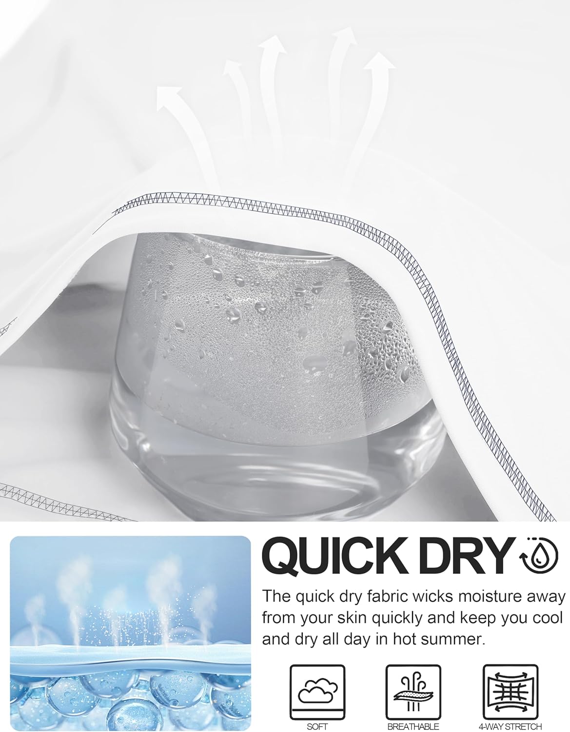 MAGCOMSEN Men's Rash Guard Swim Shirts UPF 50+ Sun Protection Quick Dry Fishing Water Shirts - Image 5