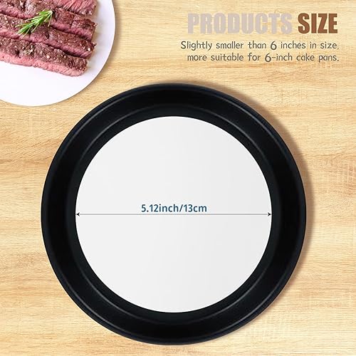 Miniatura 2 de 200 hojas de papel pergamino de 5.12 pulgadas, hojas de papel de hamburguesa, forros precortados antiadherentes para hornear pasteles, freidora de