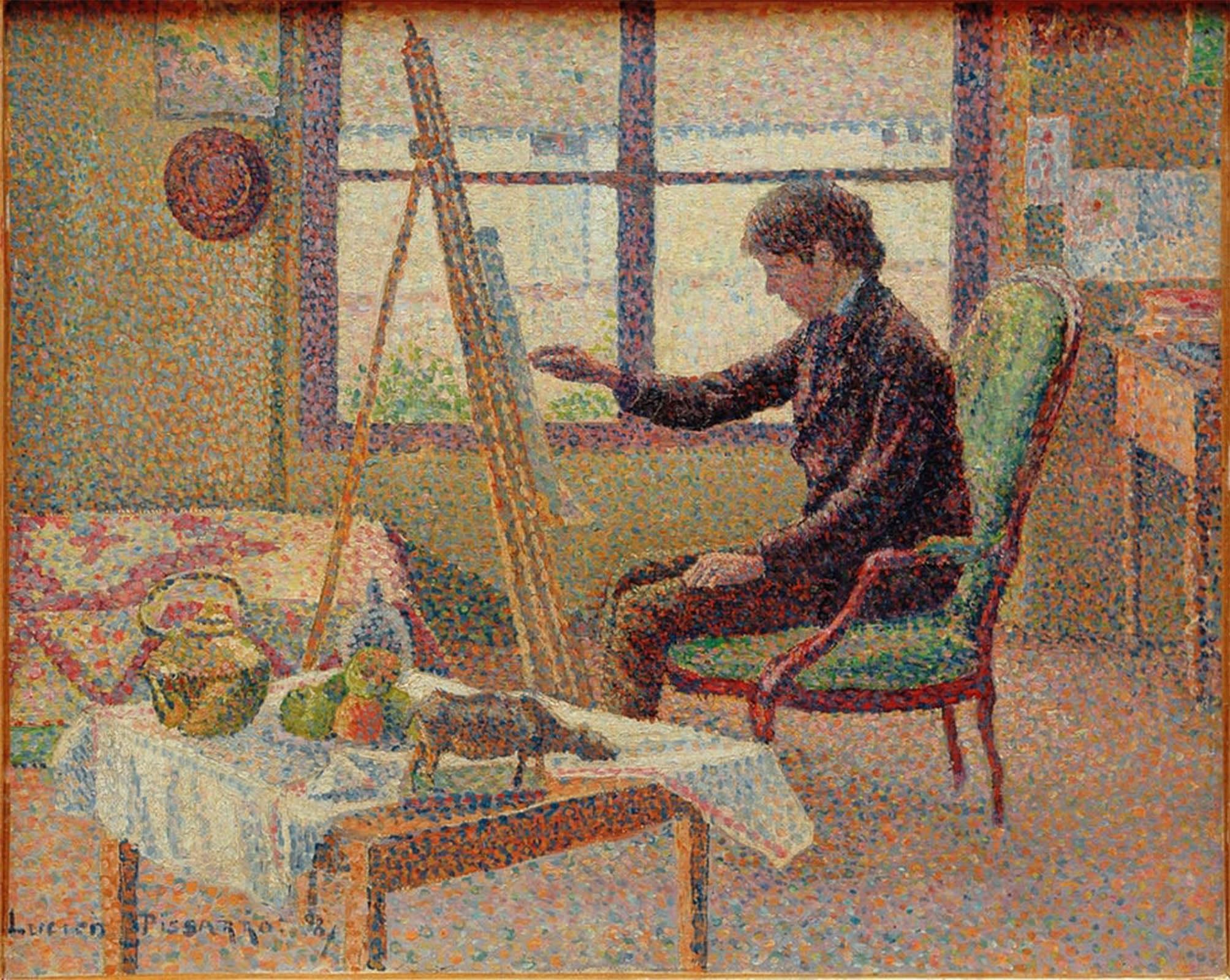 ARTXLXXBN Famous Prints Artwork Pictures Poster Painting Art Portrait of the Brother by Lucien Pissarro Artwork Landscape Pictures for Home Decor 60x90cm