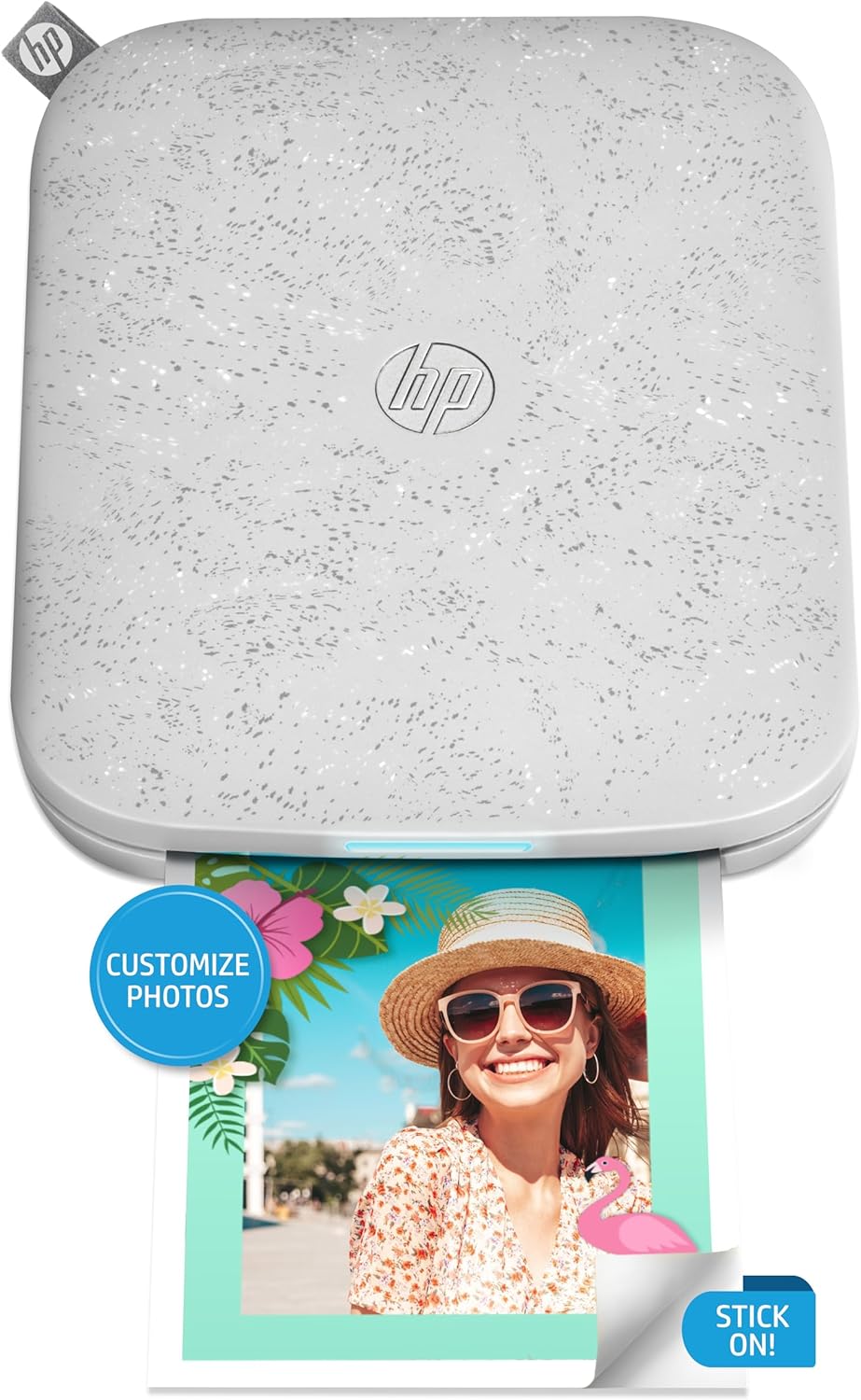 HP Sprocket 3x4 Instant Photo Printer -Kit: 50 Pack Zink Paper, case