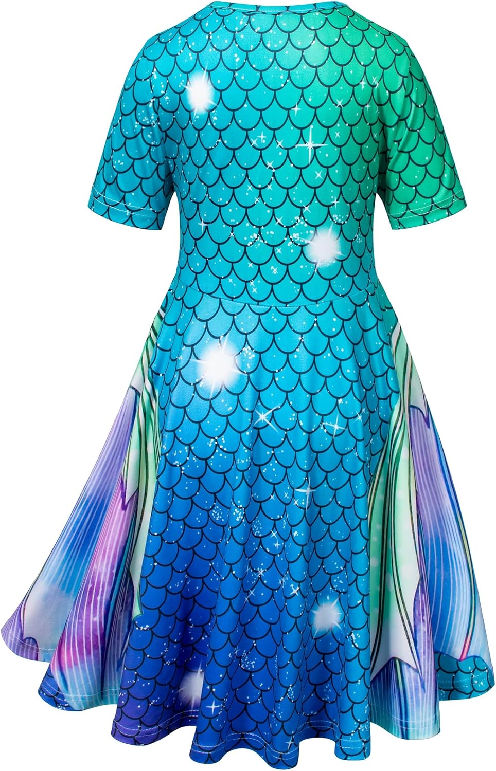 Doll and Girl Matching Nightdress Mermaid Dress Nightgowns Costume for Girl and 18" American Girl Doll Clothes