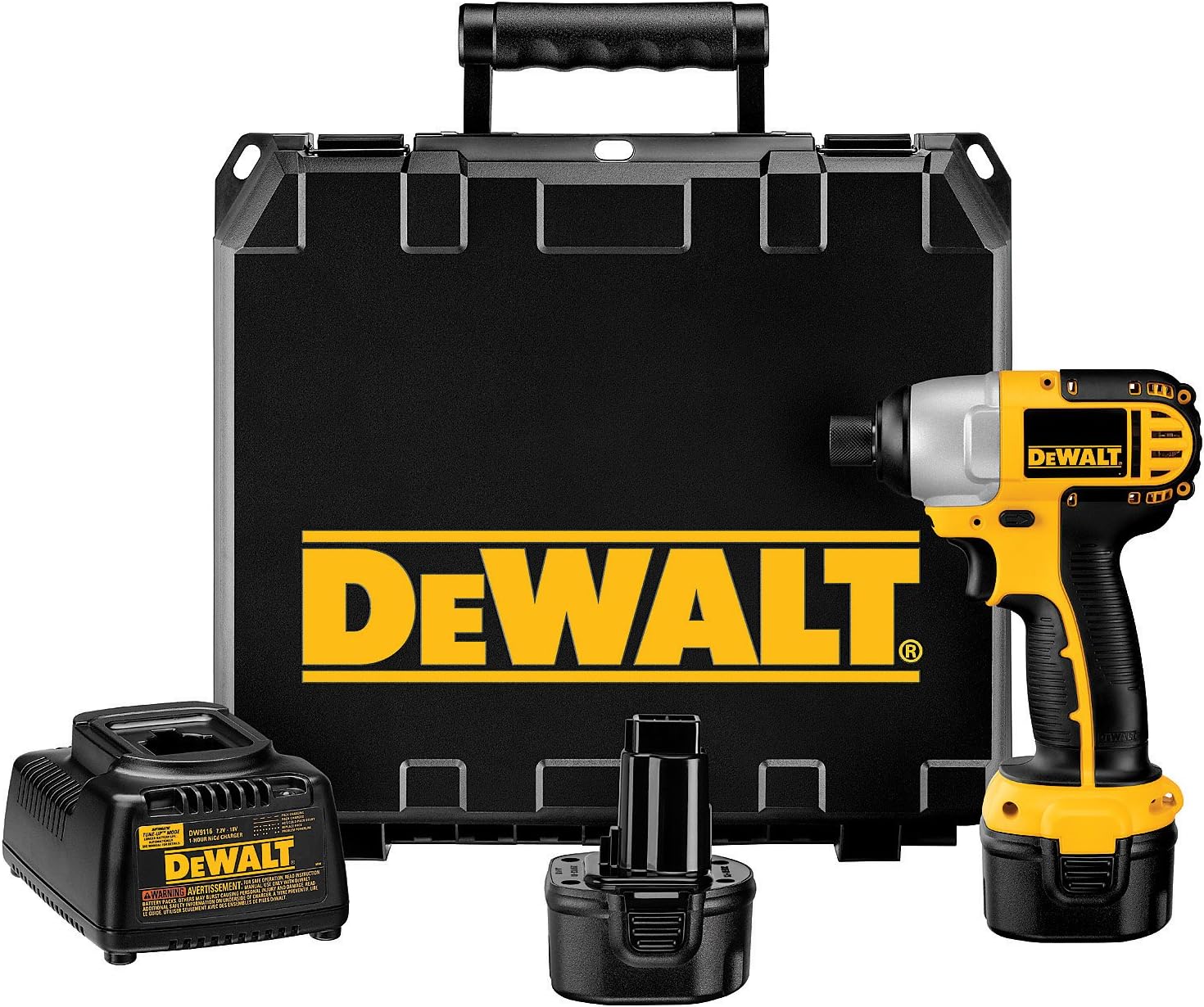 DEWALT DC855KA 9.6-Volt 1/4-Inch Cordless Impact Driver Kit