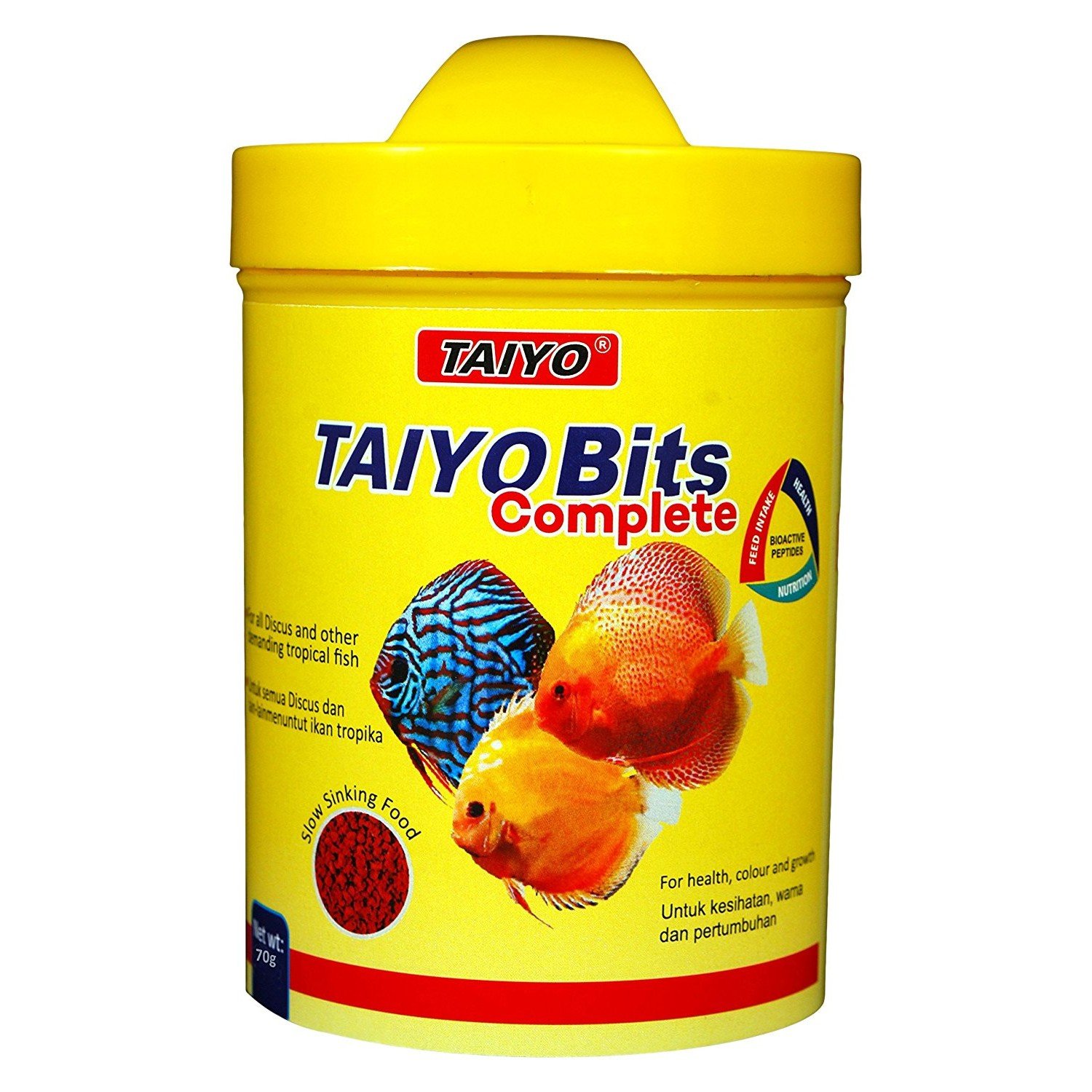 TAIYOTAIYO Bits Complete Fish Dry Food, 70G For All Life Stages