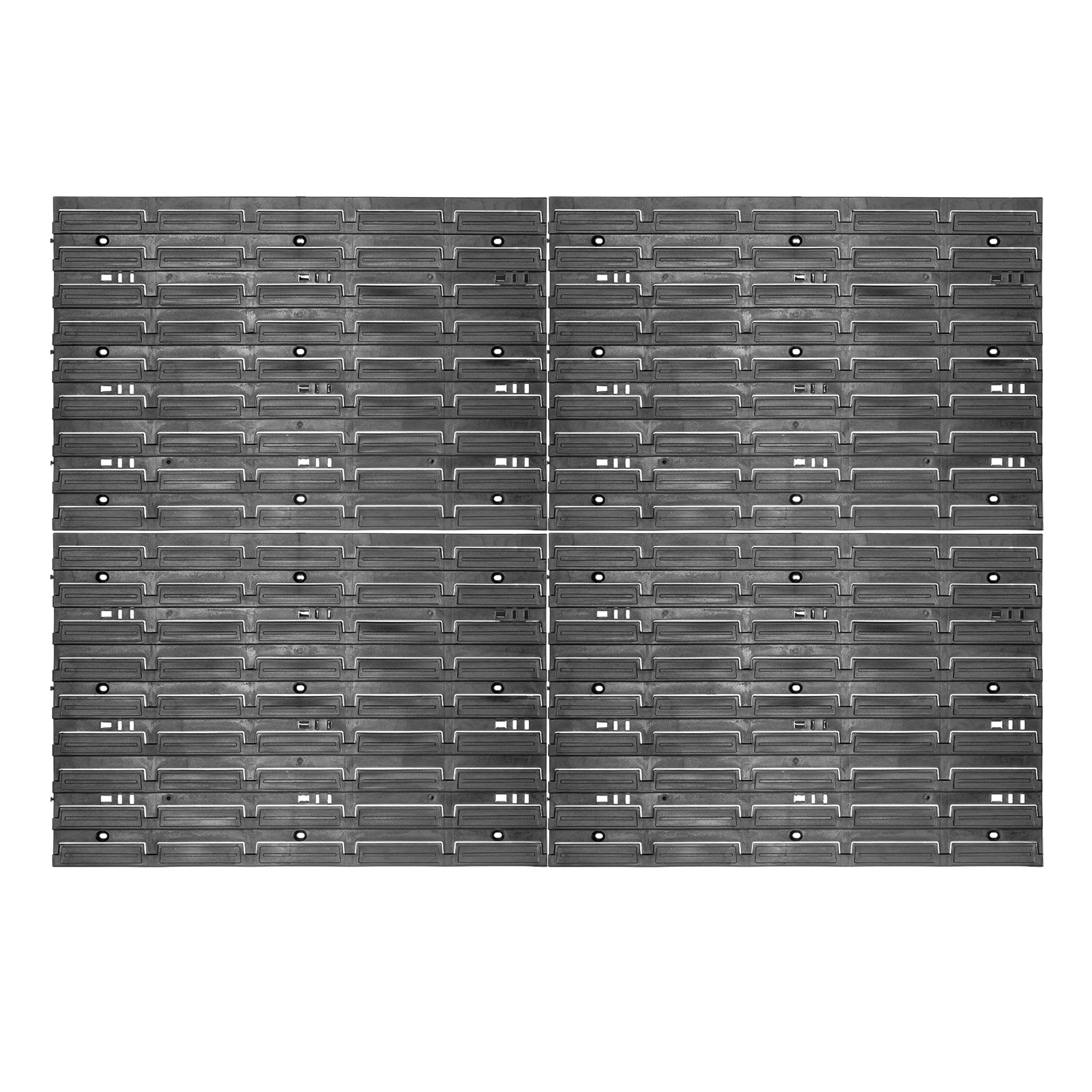 KADAX Pared de herramientas, sistema de almacenamiento de plástico PP, estantería de pared en diferentes tamaños, estantería de pared de taller con cajas de almacenamiento (116 x 78 cm)