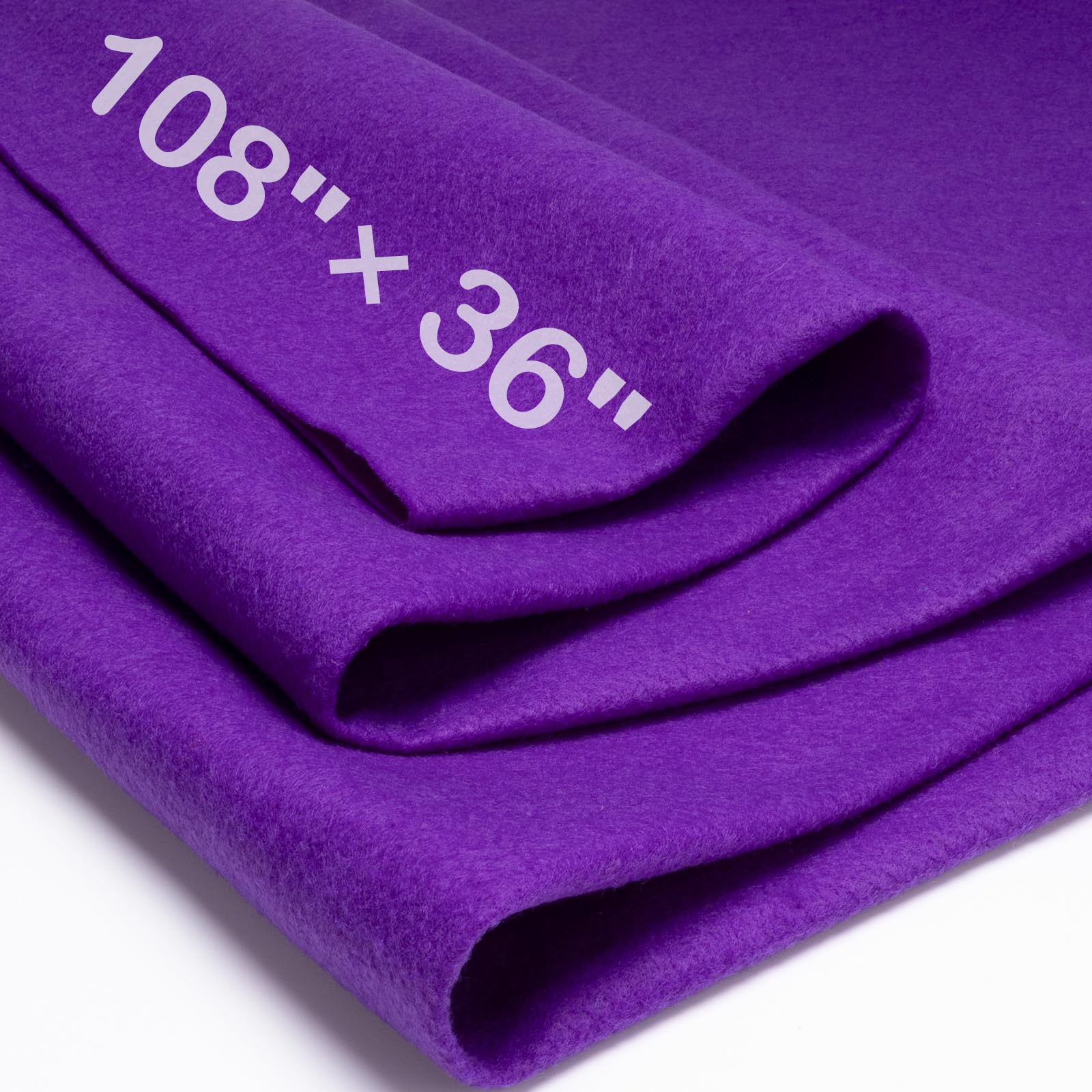 XSEINO Moss Green Large Felt Fabric 108" X 36 "(3 Square Yards), 1.4 mm Thick Soft Felt Fabric Sheet for Crafts, Green Series Colors Soft Nonwoven Fabric, Fit for Decoration, Sewing, DIY Crafts — view 30