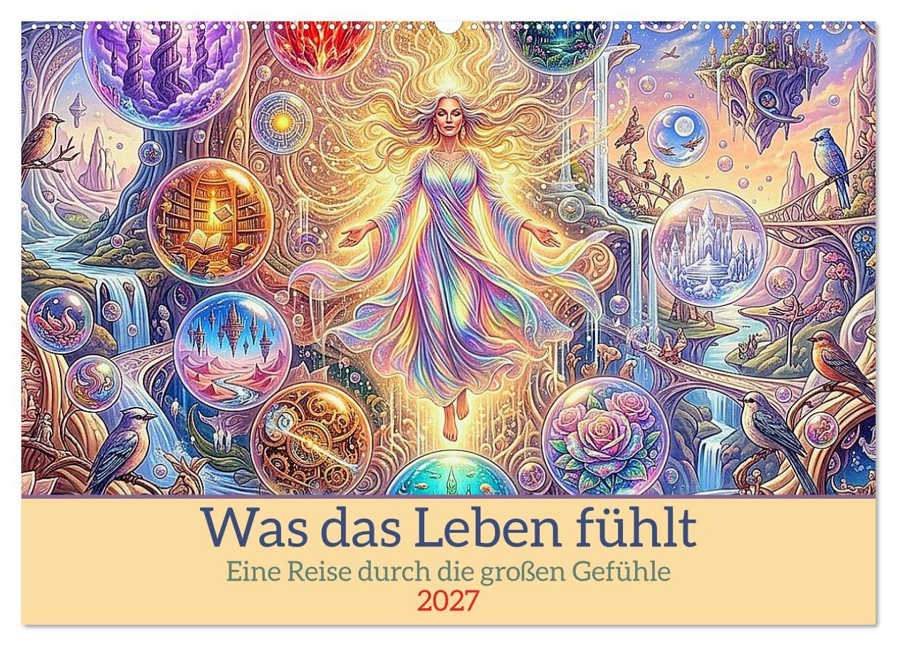 Was das Leben fühlt (Wandkalender 2027 DIN A2 quer), CALVENDO Monatskalender: Eine Reise durch die großen Gefühle (CALVENDO Kunst)