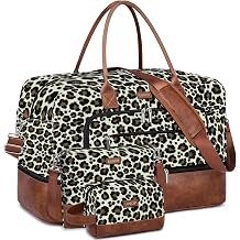 Large Women Travel Weekender Bag Carry on Duffle with Shoe Compartment