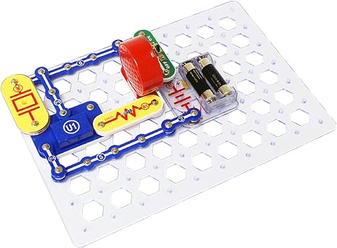 Snap Circuits JR. Plus SC-110 Electronics Exploration Kit | Over 110 Stem Projects | Full Color Project Manual | 30+ Parts | Stem Educational Toy for Kids 8+