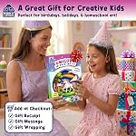 Unicorn 3D Painting Kit for Kids, Fun Arts and Crafts for Kids 6-8 9 11, DIY Craft Kit, Art Kits for Girls 10-12, Wooden Craft Kits for Girls Age 8-10, 7 Year Old Girl Gift Ideas, Unicorn Toys Art kit
