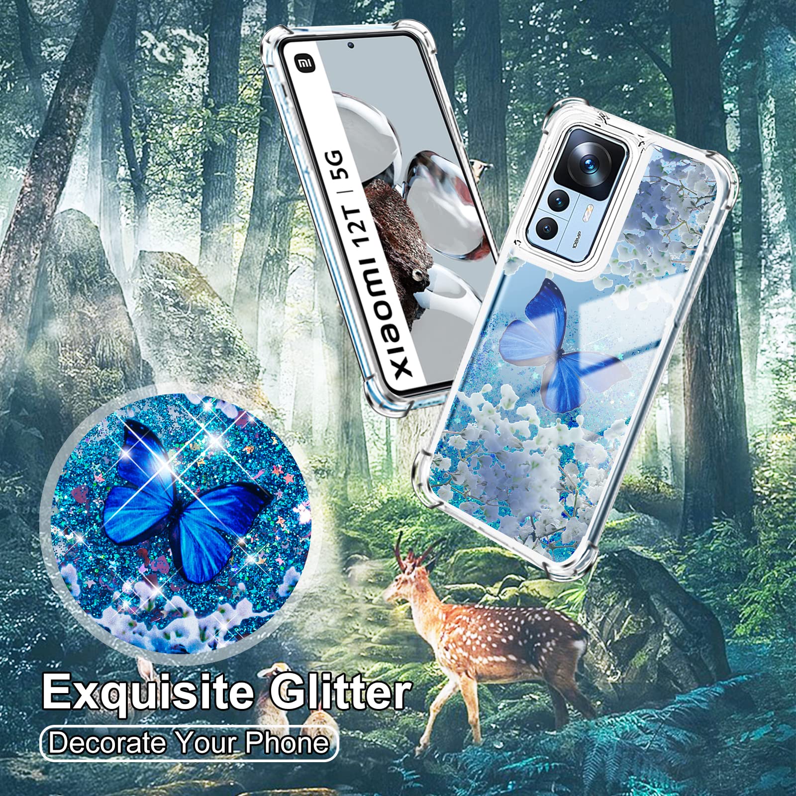 Wousunly Xiaomi 12T Pro Hülle Mit Ständer – Astronaut 3D Design, TPU Silikon, Kratzfest, Stoßsicher, Grün