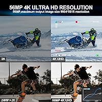 Vista 2 de Cámaras digitales para fotografía, 48MP y video 4K, zoom 18X para vlogging para YouTube, cámara compacta portátil pequeña con 2 baterías, cámara