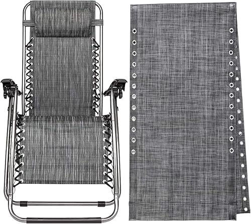 Moksha Studio Tela de repuesto para silla de gravedad cero, tela de reparación plegable antigravedad para patio al aire libre, patio trasero, playa,
