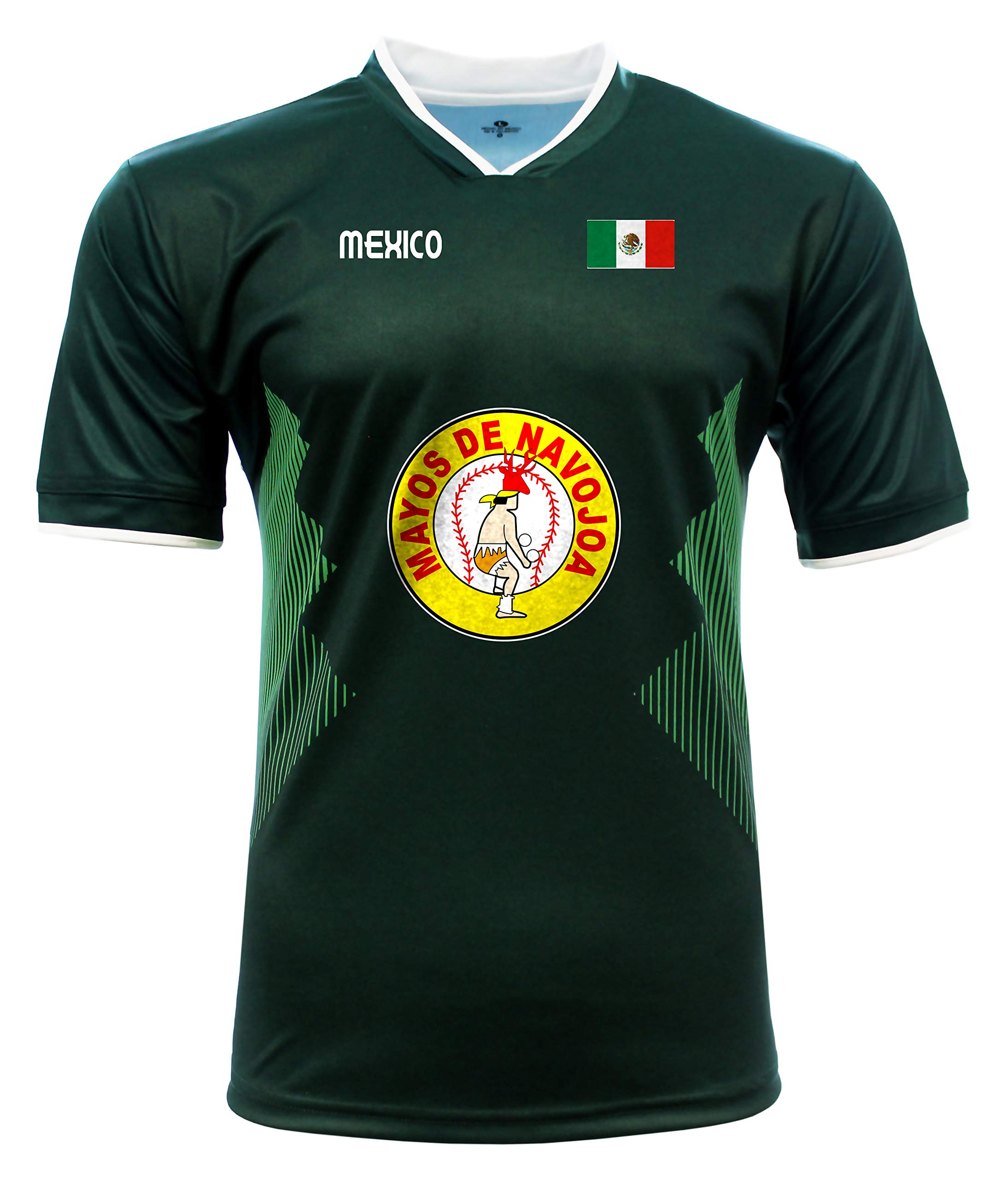 Jersey Mexico Mayos de Navojoa 100% Polyester_Made in Mexico (XXX-Large) Green
