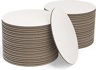 White Cake Boards Round | 25 Pack – 8 Inch | Cardboard Cake Rounds Circles | Disposable Cake Platter Board Base Tray | Cake Decorating Supplies | Cake Plate Accessories
