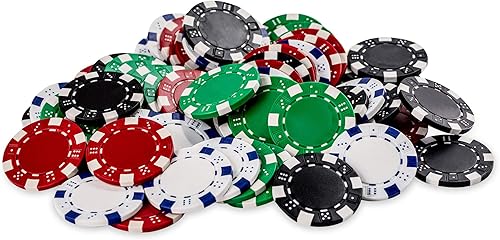 Miniatura 5 de La Ficha - Juego de fichas de póquer (100 fichas resistentes, incluye 4 fichas de color para jugar, caja de acrílico hecha a mano con tapa de color