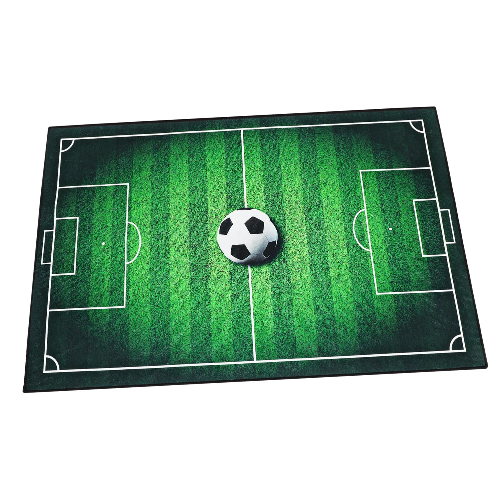 Alfombra para suelo frío de dormitorio Abaodam de poliéster verde