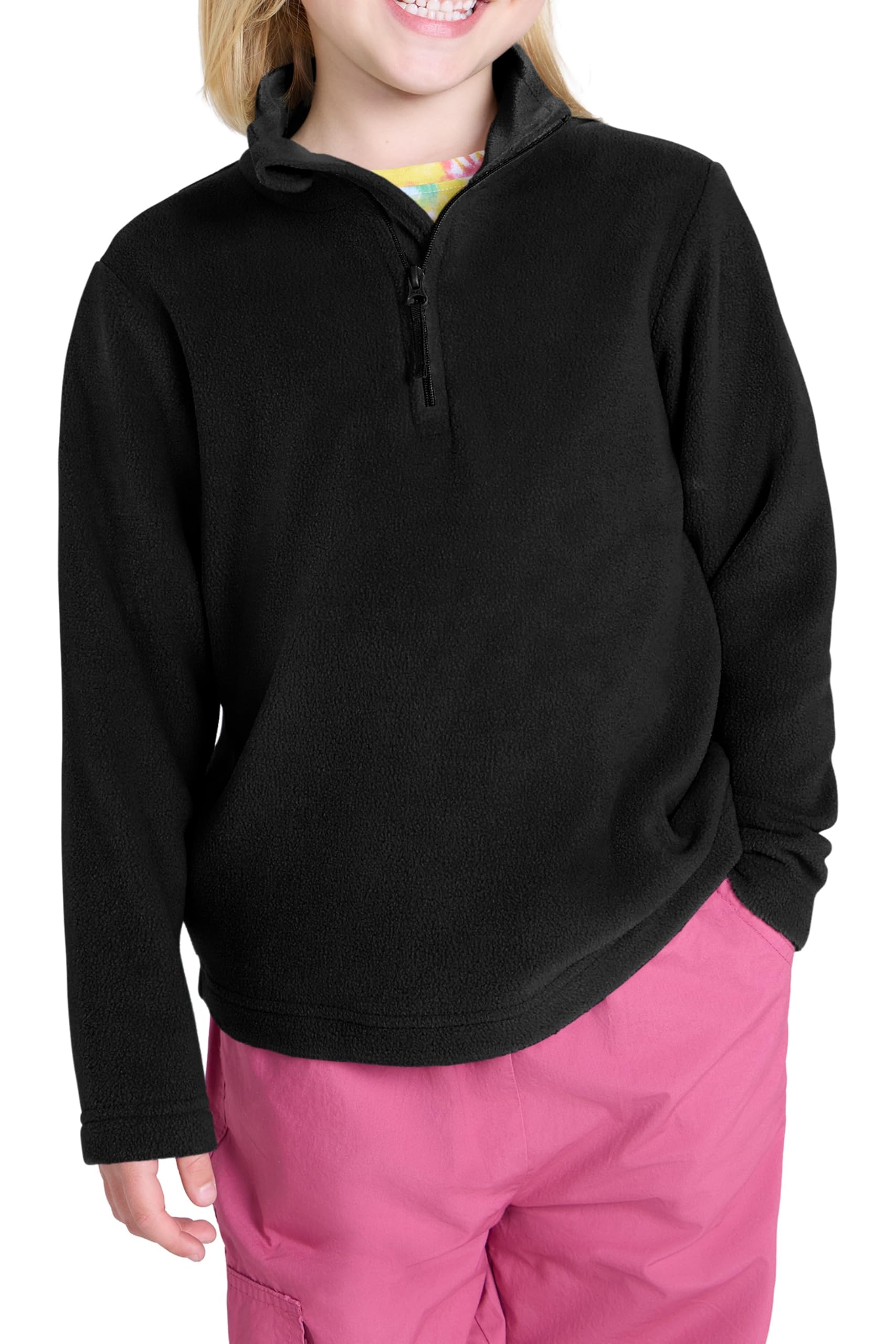 Mountain Warehouse Camber Kids Half-Zip Fleece Jumper Jet Black 9-10y