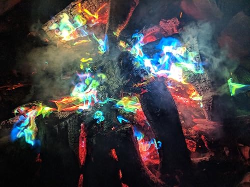 Miniatura 9 de Mystical Fire Paquetes que cambian de color para fogatas, fogata de larga duración, encantada, multicolor, diversión familiar mágica para interiores