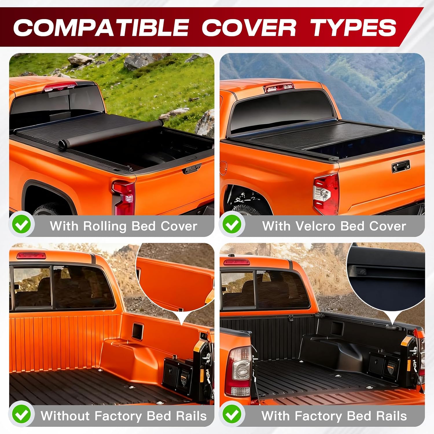 Roll Bar for Truck with Cargo Basket, Heavy Duty Chase Rack Fit for Mid-Size Pickups, Compatible with Tacoma, Colorado, Canyon, Ranger, Frontier, Gladiator, Universal Truck Bed Sport Bar Rack