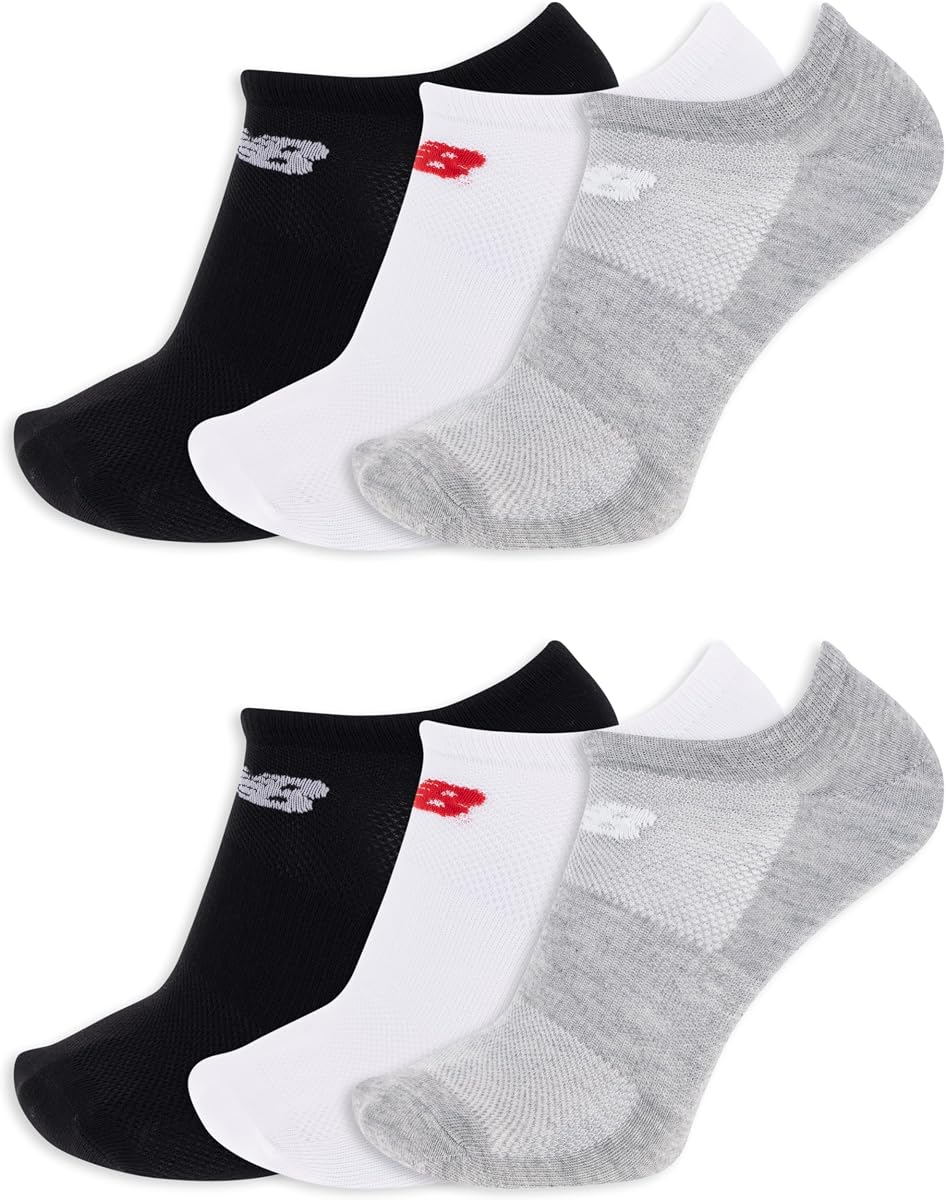 Calcetines invisibles de punto plano para hombre y mujer - 6 pares - Absorben la humedad