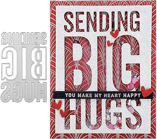 Annchaos Troqueles de corte de metal, plantilla de grabado en relieve, plantilla para álbumes de recortes, molde para hacer tarjetas, álbum de