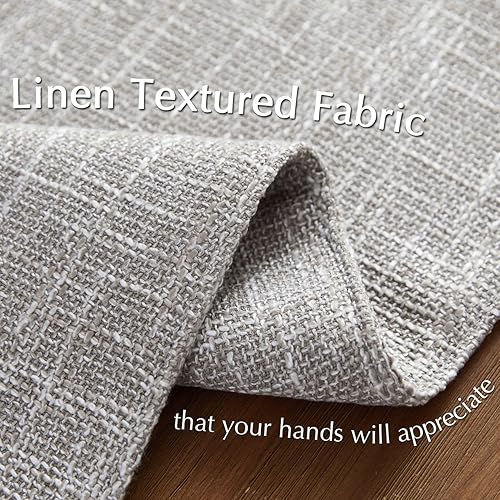 Miniatura 5 de JINCHAN Juego de cuatro manteles individuales texturizados de arpillera, manteles individuales de tela resistente para cocina, mesa de comedor,