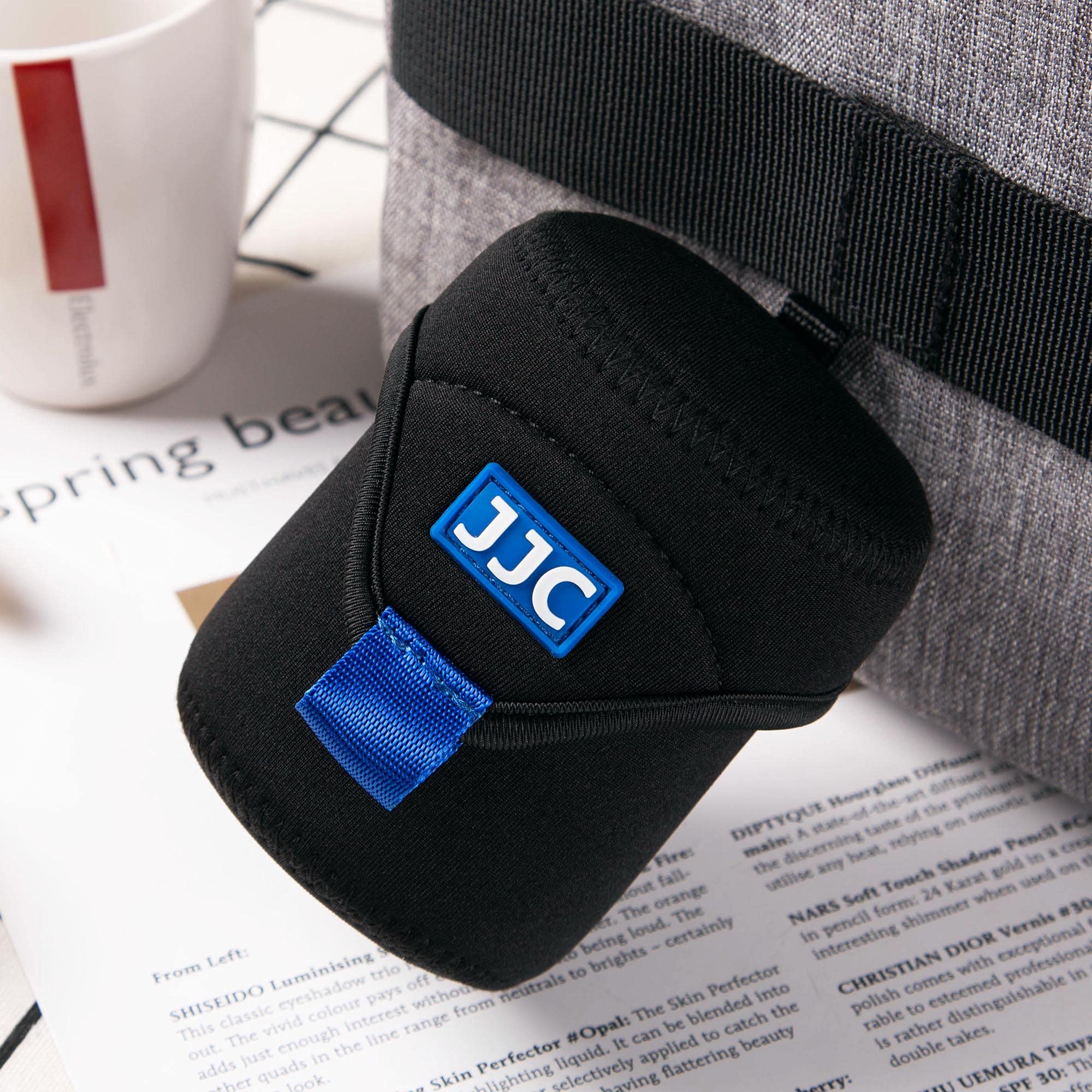JJC Custodia per obiettivo lenti neoprene protettiva per Canon Fuji Olympus Nikon obiettivi, M Fits Lens ≤ 65x78mm