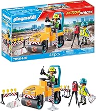 PLAYMOBIL | Action Heroes | Road Work | Construction toys for children | Construction set | for children from 4 years old | 71751
