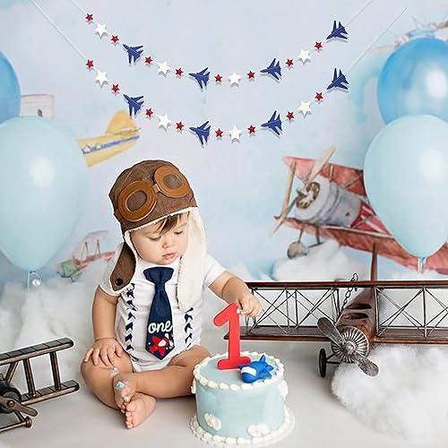 Miniatura 5 de Decoración de fiesta de luchador, graduación militar, pancarta de chorro, jubilación de pilotos, baby shower, decoración de fiesta de cumpleaños