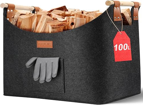 Panier à bois pour bois de cheminée Ezilif