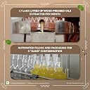IndicWisdom Wood Pressed Groundnut Oil 1 Liter (Cold Pressed Groundnut Oil - Extracted on Wooden Churner) gallery image