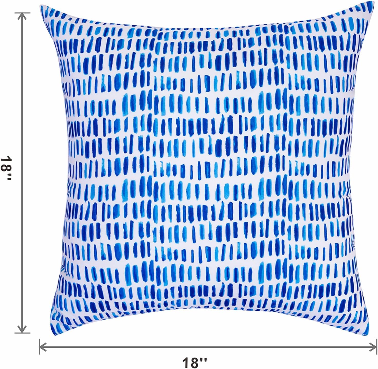 JMGBird 18 x 18 Outdoor Pillows with Inserts, Pack of 4 Patio Pillows, Outdoor Throw Pillows Water-Repellent for Patio Furniture