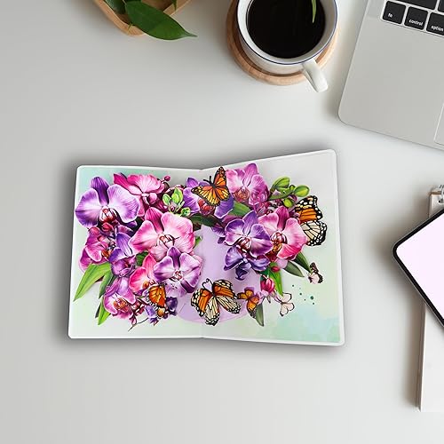 Miniatura 8 de Tarjeta desplegable de cesta de hortensias - Tarjetas de felicitación de agradecimiento, cumpleaños, pensando en ti, recuperarte, día de San