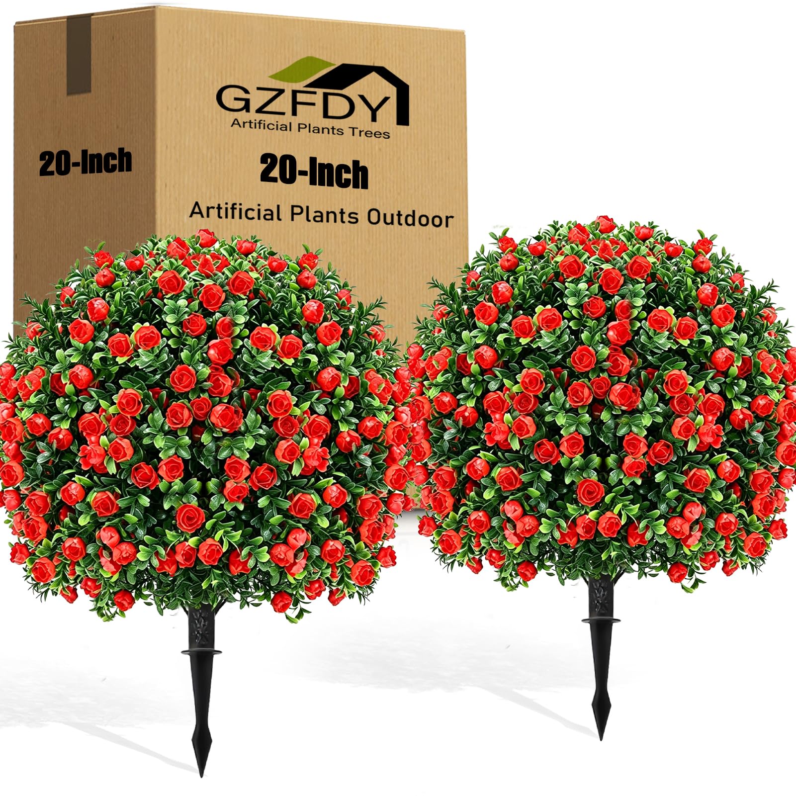 Árbol topiario de eucalipto rojo artificial para solucionar la falta de luz en jardines interiores