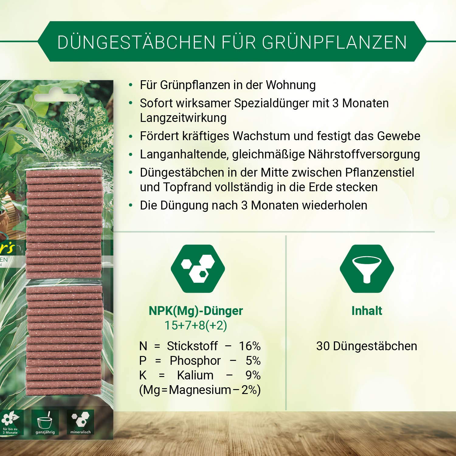 Grtner's Dngestbchen fr Grnpflanzen 30 Stck : Amazon.de: Garten