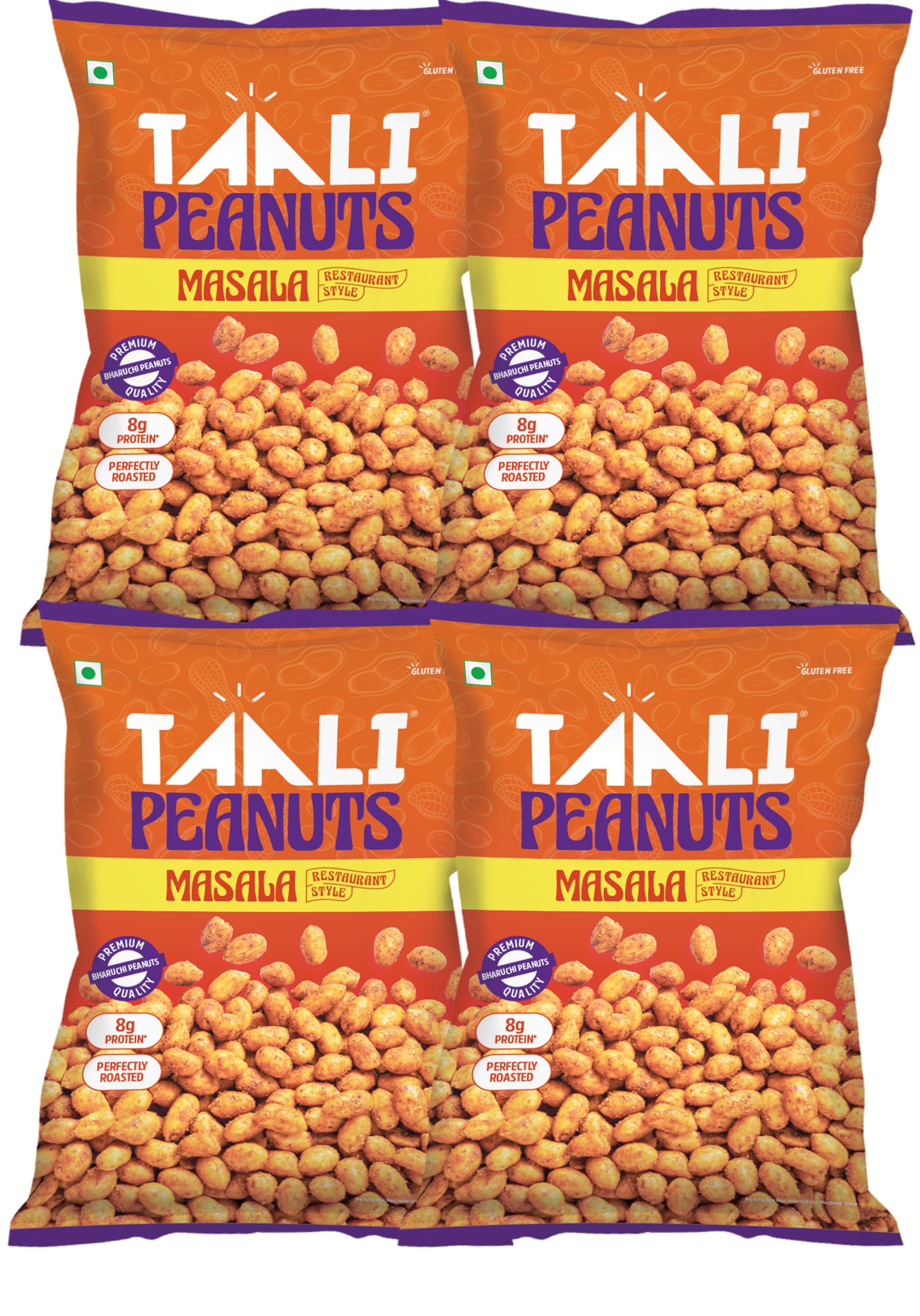 Taali Roasted Peanuts - Masala Peanuts |Crunchy Healthy Snacks | No Trans Fat, Gluten free, Roasted Not Fried (Pack of 4 x 140 gms)(weight may vary) (B0B5Y367QQ) Amazon Price History, Amazon Price Tracker