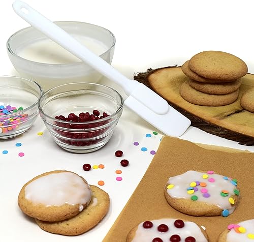 Miniatura 4 de Norpro Juego de espátulas de plástico de 3 piezas, talla única, color blanco