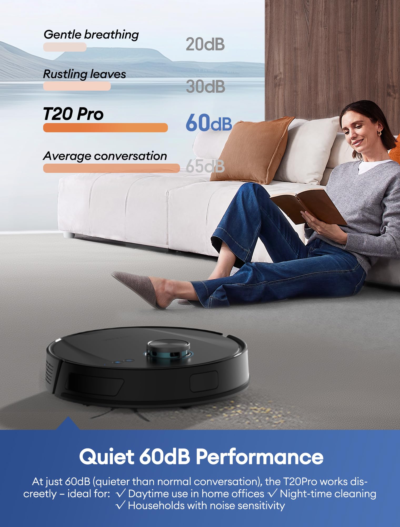 Ultenic T20 Pro robot odkurzający z samoopróżnianiem, 10000 Pa, cichy, sterowanie WiFi/Bluetooth/Alexa/app, 6 trybów czyszczenia, idealny do sierści zwierząt