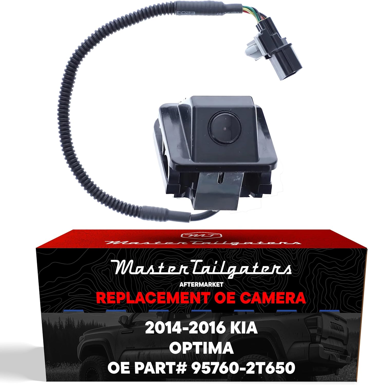 Master Tailgaters Replacement for Kia Optima (2014-2015), Optima Hybrid (2014-2016) Backup Camera OE Part # 95760-2T650