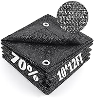 Vista 89 de Cool Area 70% Tela para Sombra Solar con Ojales, Lona de Malla para Cubierta de Plantas 6.5x16.5 pies, Toldo para Patio, Jardín, Pérgola, Verde