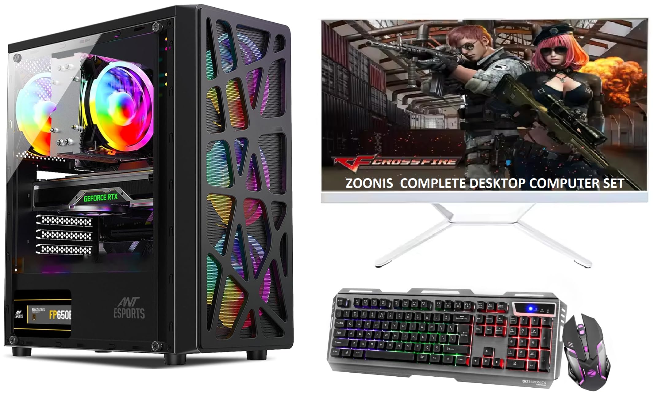 Zoonis I7 Gaming PC (Core i7 3770 processor/16 GB RAM/512GB SSD/500GB HDD/Windows 10/GT 730 4GB Graphic Card/WiFi /24 Inch LED Monitor Gaming Keyboard-Mouse. (B0D6ZC9C44) Amazon Price History, Amazon Price Tracker