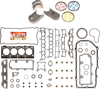 Engine Rering Kit FSBRR5020 96-99 Mitsubishi Eagle Dodge Non-Turbo 2.0 420A Full Gasket Set, 0.50mm / 0.020" Oversize Main Rod Bearings, 0.50mm / 0.020" Oversize Piston Rings
