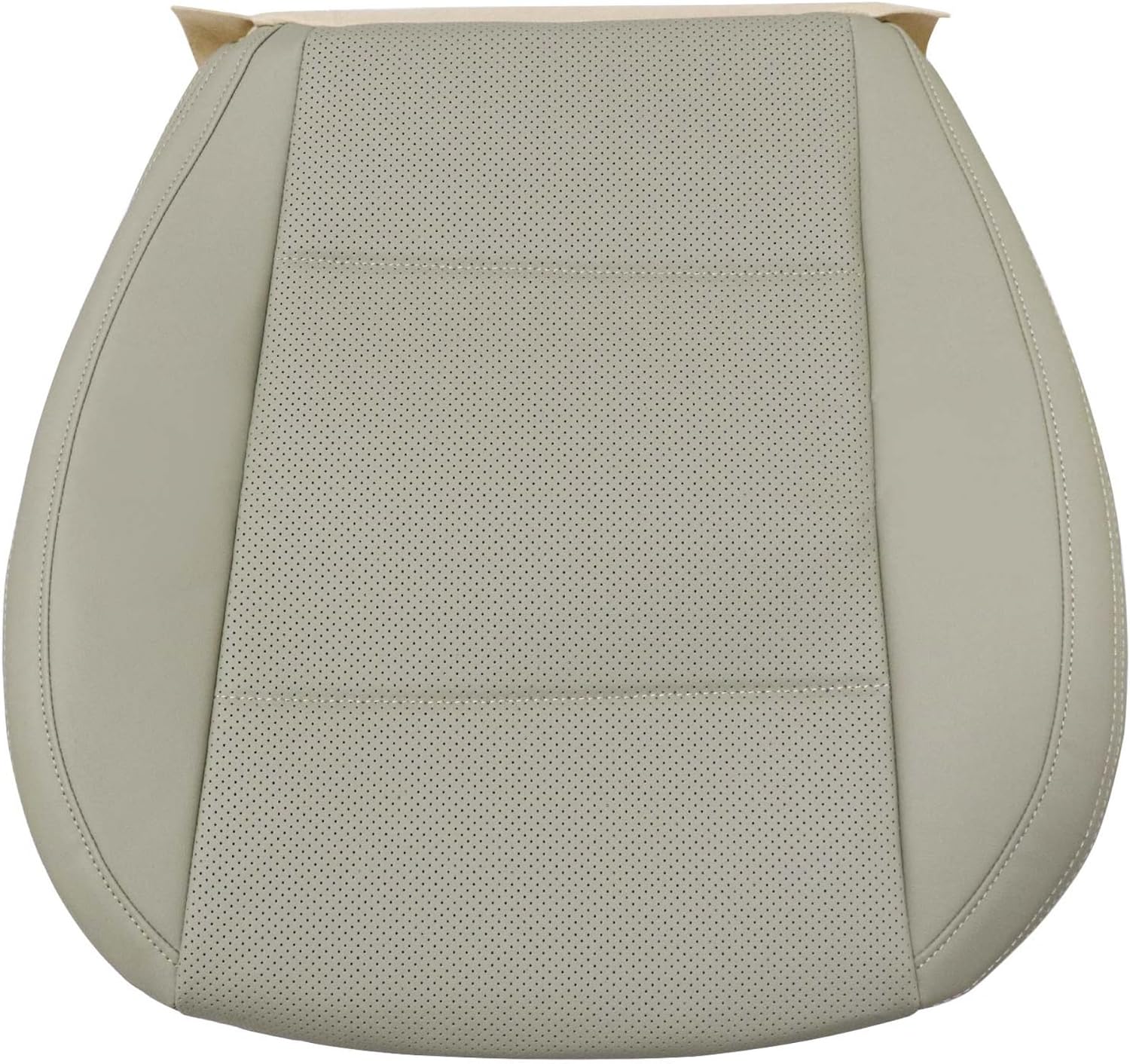 Front Driver Bottom Replacement Perforated Leather Seat Cover Ivory Tan Compatible with Subaru Outback Legacy 2015 2016 2017 2018 2019