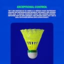 Hundred T 500 Nylon Badminton Shuttlecock - Slow (Pack of 6) gallery image