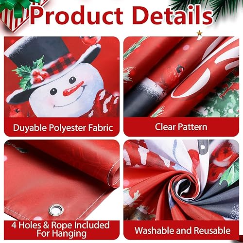 Miniatura 3 de Telón de fondo de Navidad, decoración de fiesta de Navidad, carteles de fotos de Navidad, fondo de fotografía de Navidad, accesorios de fotos para